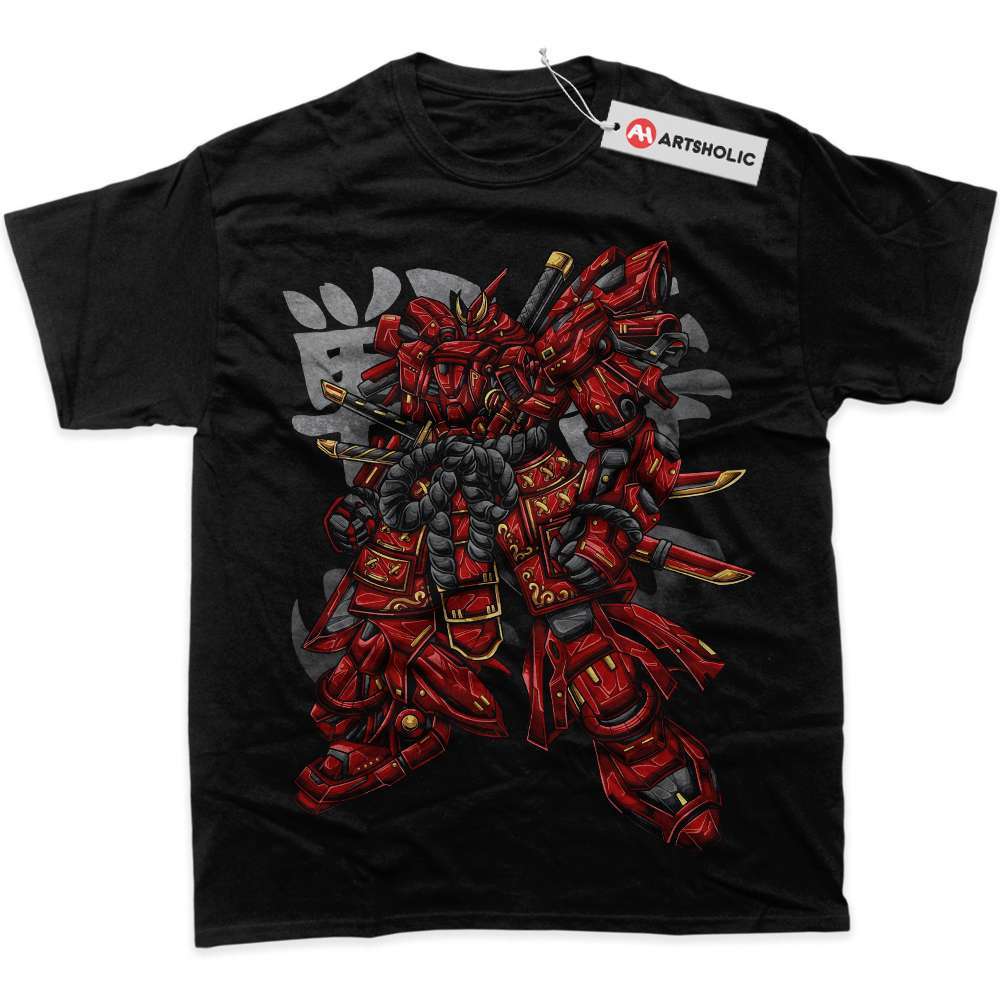 Alternative view of MSN-04 Sazabi Shirt, Gundam Shirt, Anime Shirt, graphic T-Shirt