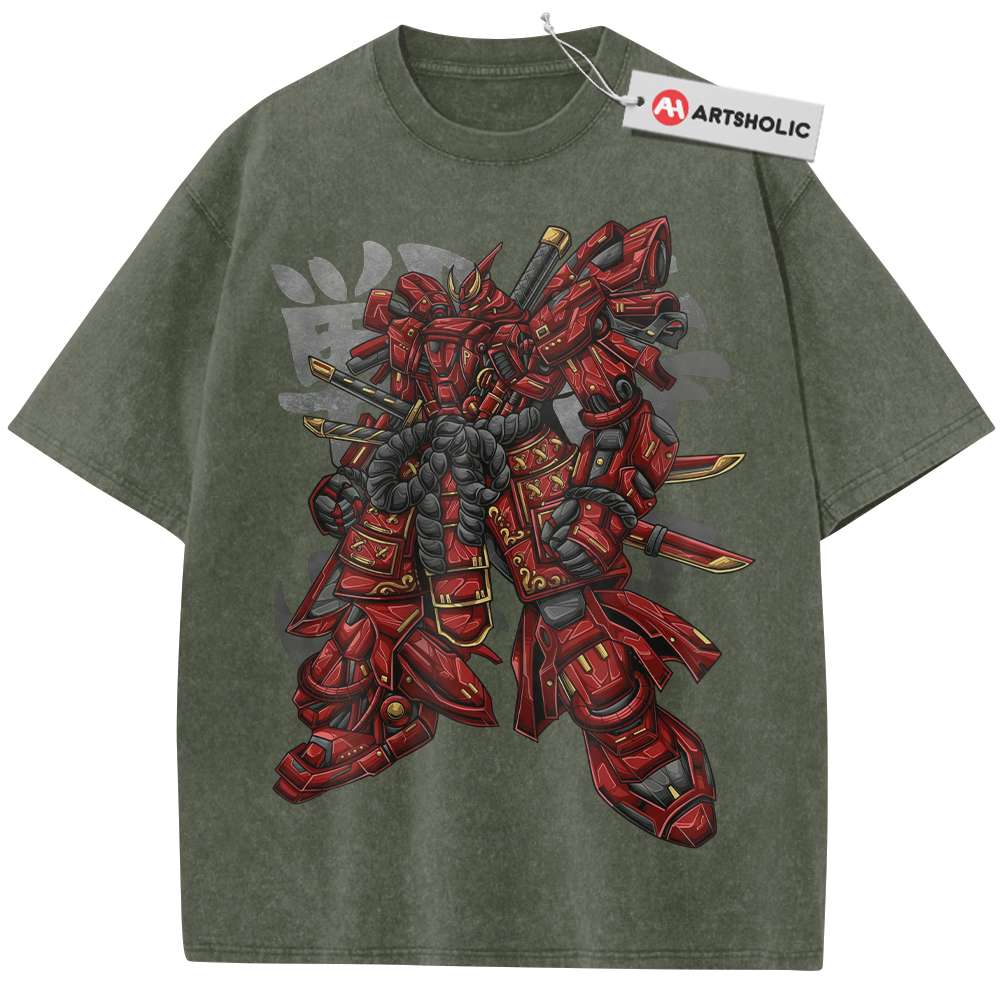 Alternative view of MSN-04 Sazabi Shirt, Gundam Shirt, Anime Shirt, Vintage T-Shirt