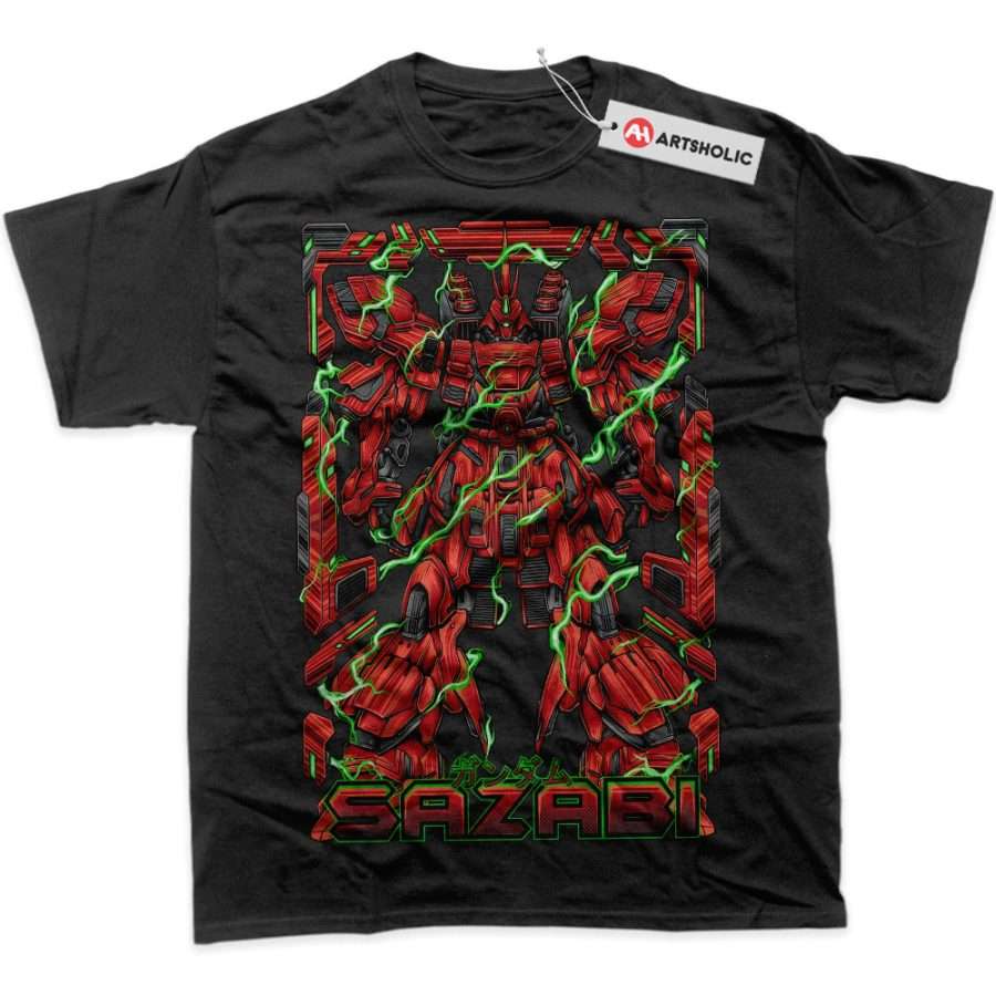 Alternative view of MSN-04 Sazabi Shirt, The Gundam Shirt, Anime Shirt, Graphic T-Shirt