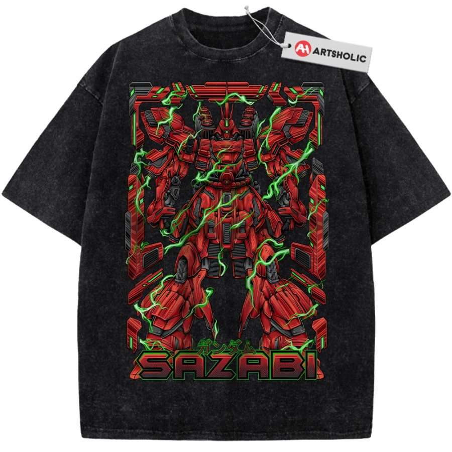 Alternative view of MSN-04 Sazabi Shirt, The Gundam Shirt, Anime Shirt, Vintage T-Shirt