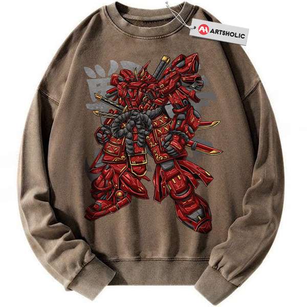 Alternative view of MSN-04 Sazabi Sweatshirt, Gundam Sweatshirt, Anime Sweatshirt, Vintage Sweater