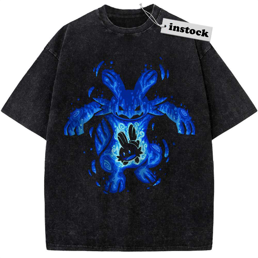 Mudkip Shirt, Marshtomp Shirt, Pokemon shirt, Anime Shirt, Vintage Tee