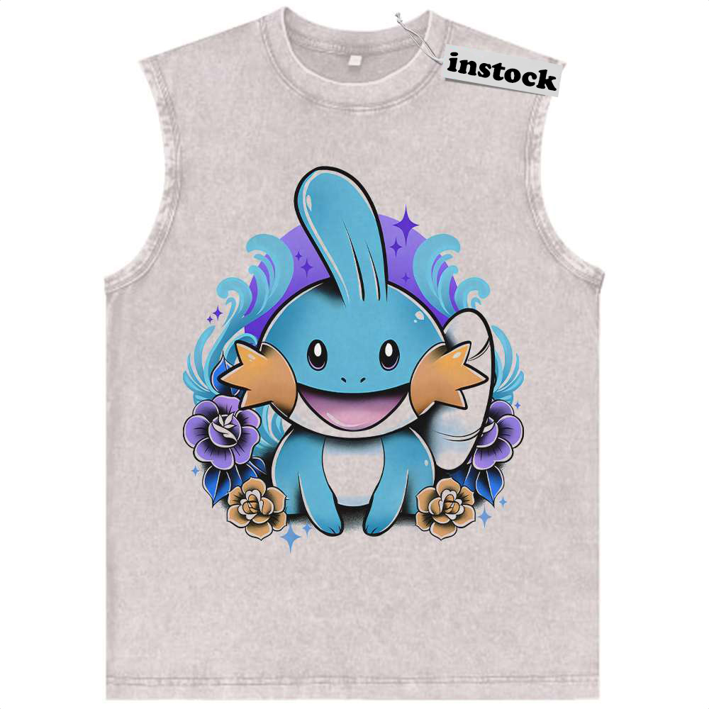 Mudkip Tank Top, Pokemon Tank Top, Anime Tank Top, Vintage Tank Top