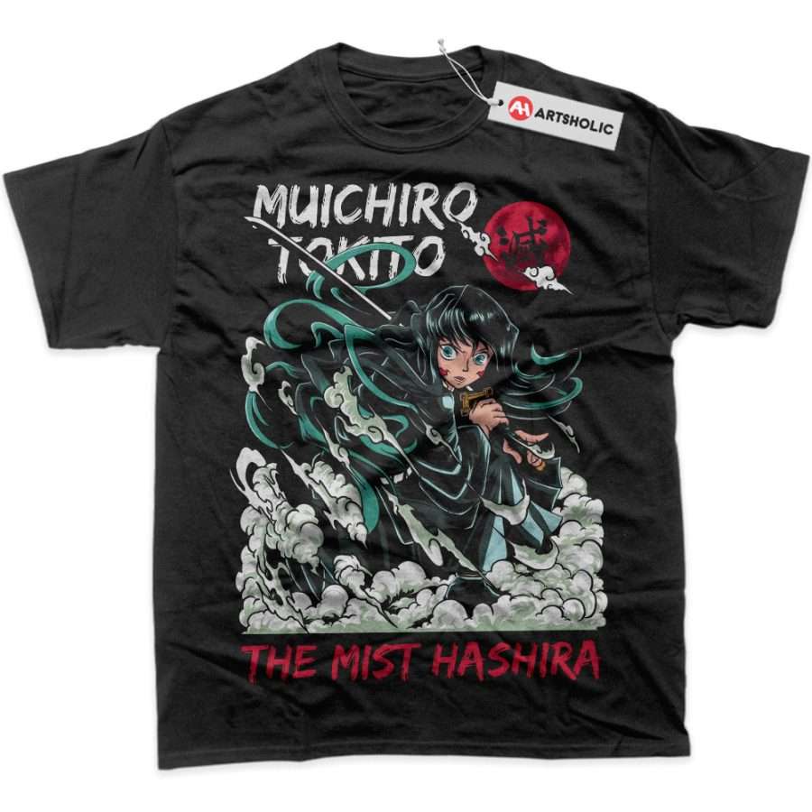 Alternative view of Muichiro Tokito Shirt, Demon Slayer Shirt, Anime Shirt, Graphic Tee