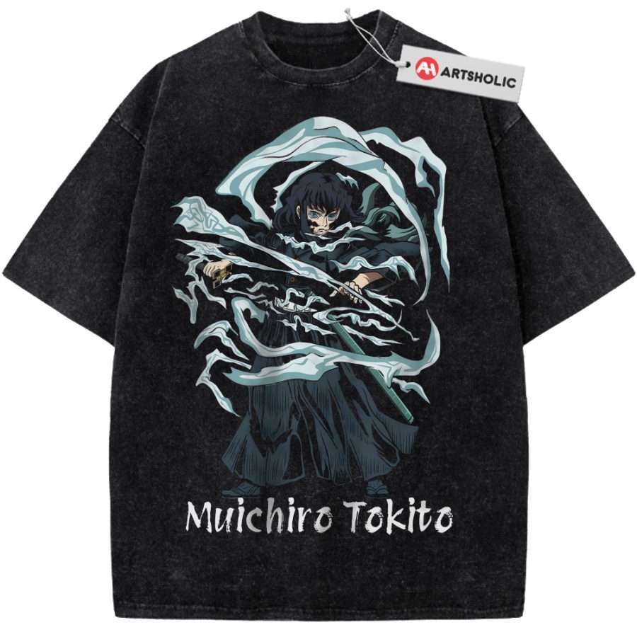 Alternative view of Muichiro Tokito Shirt, Demon Slayer Shirt, Anime Shirt, Vintage Tee