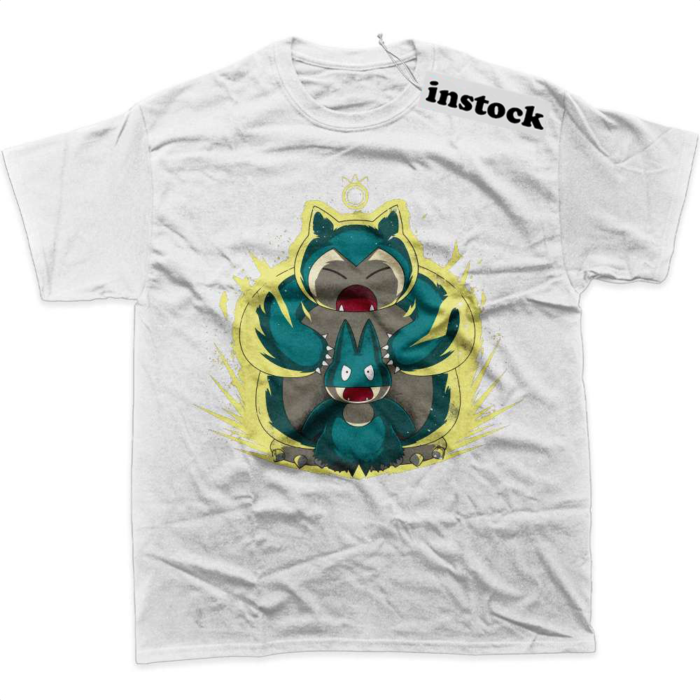 Munchlax vs Snorlax Shirt, Pokemon Shirt, Anime Shirt, Graphic T-Shirt