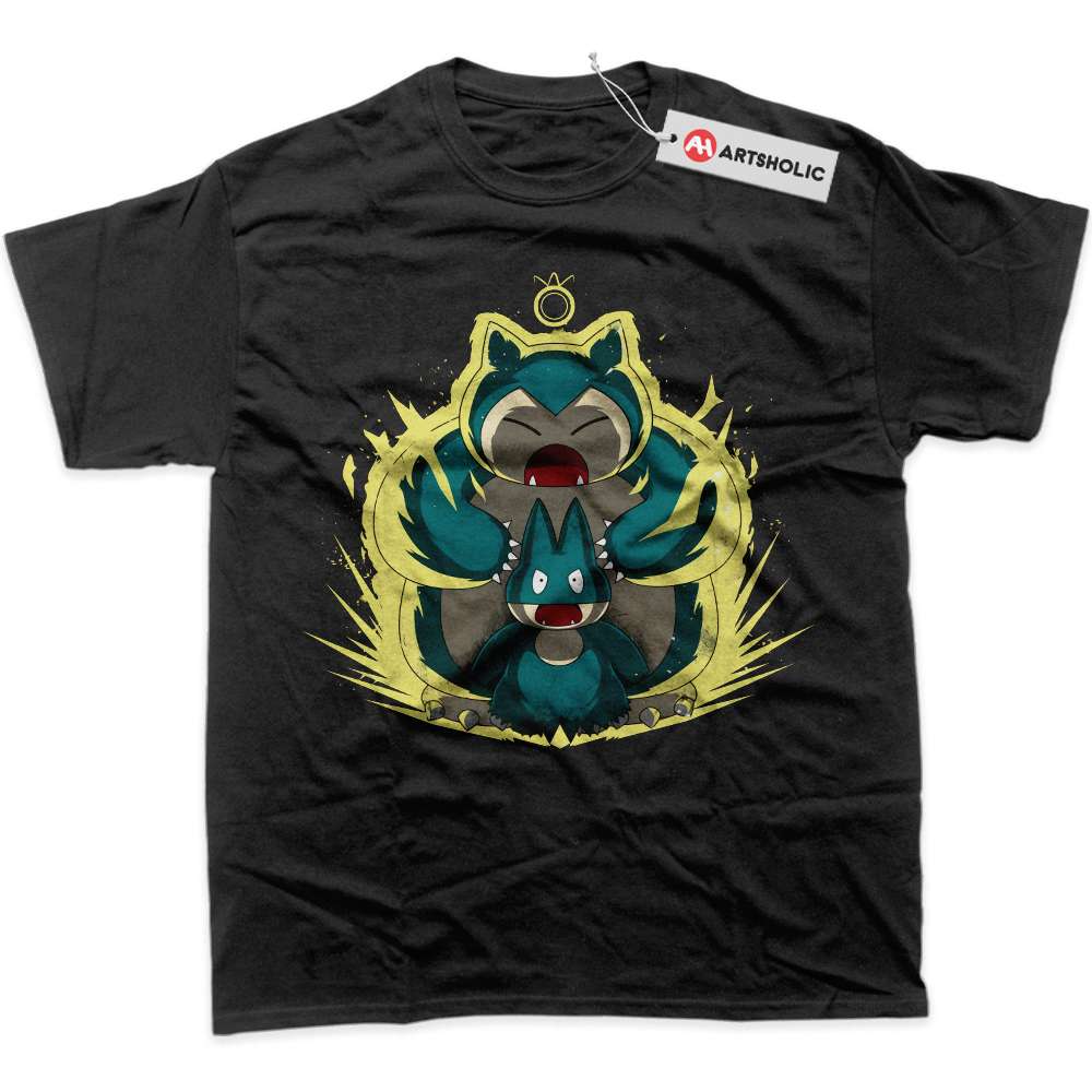 Alternative view of Munchlax vs Snorlax Shirt, Pokemon Shirt, Anime Shirt, Graphic T-Shirt