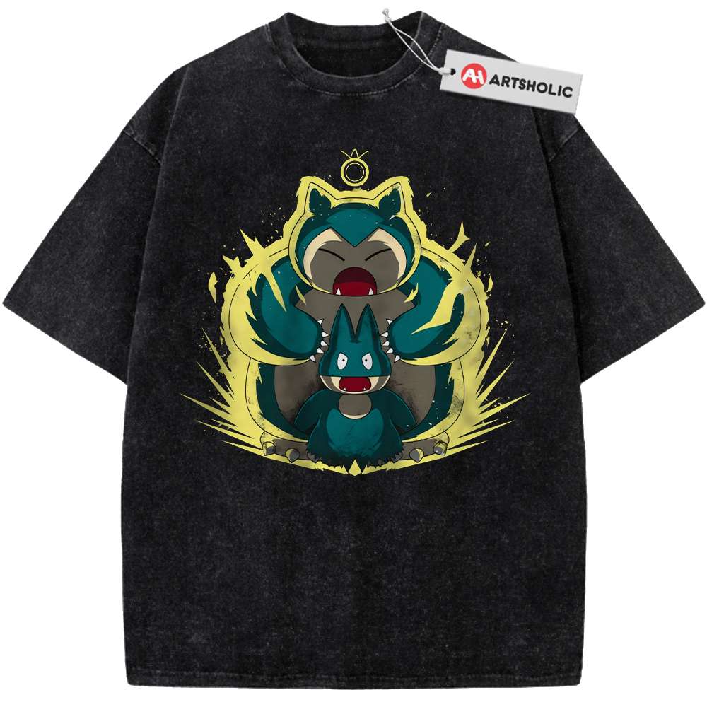 Munchlax vs Snorlax Shirt, Pokemon shirt, Anime Shirt, Vintage T-Shirt