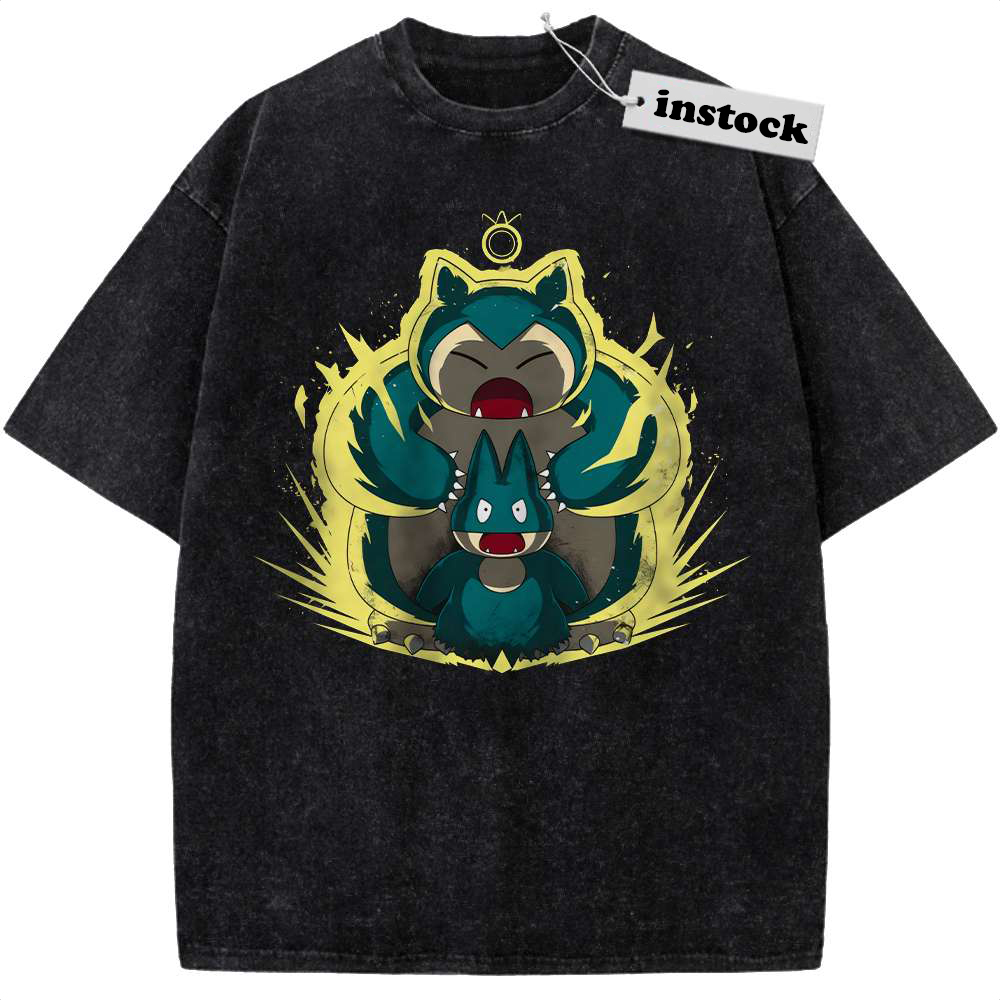 Munchlax vs Snorlax Shirt, Pokemon shirt, Anime Shirt, Vintage T-Shirt