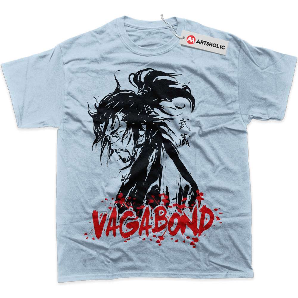 Alternative view of Musashi Miyamoto Shirt, Vagabond Shirt, Anime Shirt, Graphic T-Shirt