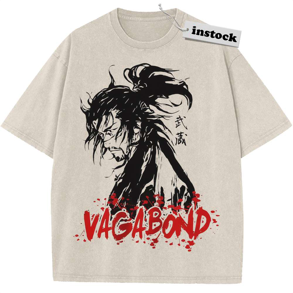 Musashi Miyamoto Shirt, Vagabond Shirt, Anime Shirt, Vintage T-Shirt