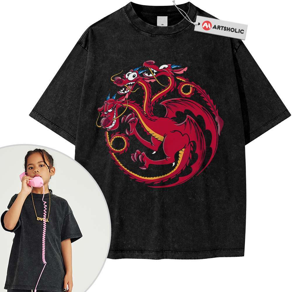 Mushu Shirt For Kids, Mulan Shirt For Kids, Animated Shirt For Kids, Vintage Tee For Kids