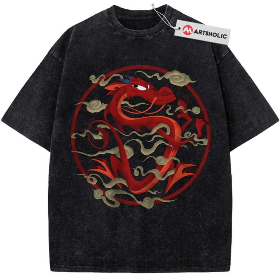 Alternative view of Mushu Shirt, Mulan Shirt, Animated Shirt, Vintage T-Shirt