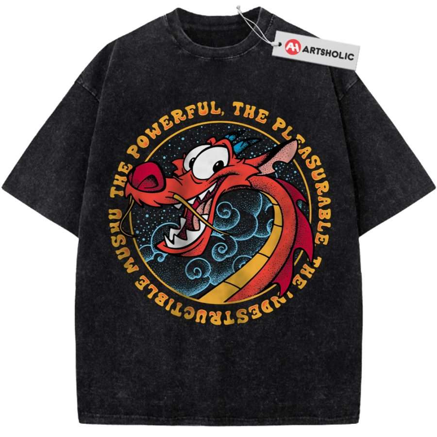 Alternative view of Mushu Shirt, Mulan Shirt, Disney Shirt, Animated Shirt, Vintage T-Shirt