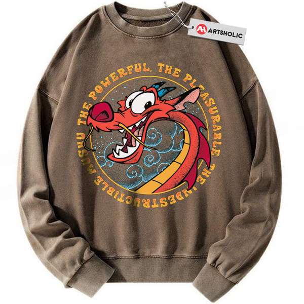 Alternative view of Mushu Sweatshirt, Mulan Sweatshirt, Disney Sweatshirt, Animated Sweatshirt, Vintage Sweatshirt
