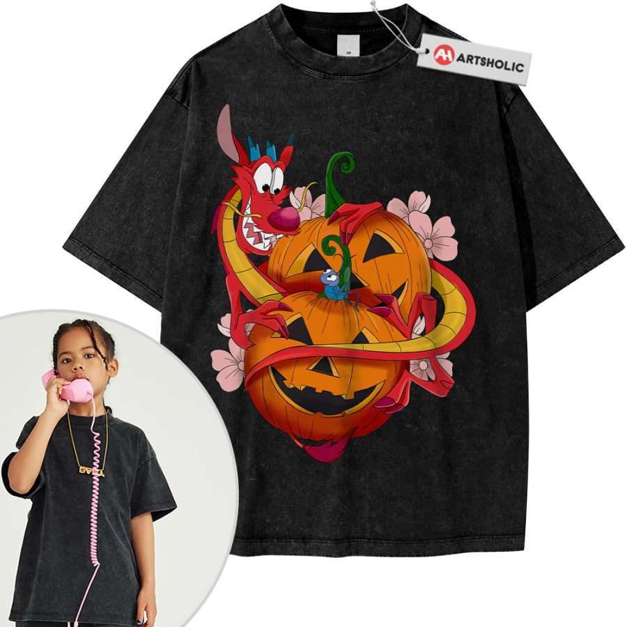 Mushu vs Cri-Kee Shirt For Kids, Mulan Shirt For Kids, Animated Shirt For Kids, Vintage Tee For Kids - Image 7