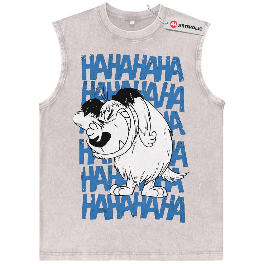 Alternative view of Muttley Tank Top, Wacky Races Tank Top, Animated Tank Top, Vintage Tank Top