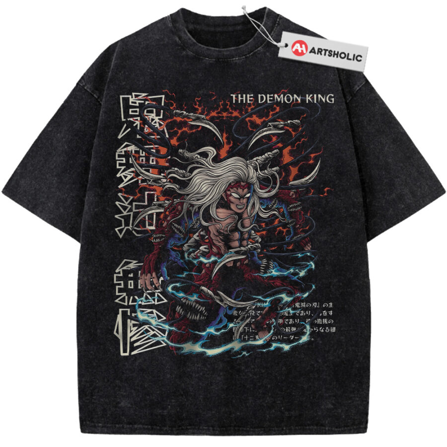 Alternative view of Muzan Kibutsuji Shirt, Demon Slayer Shirt, Anime Shirt, Vintage T-Shirt