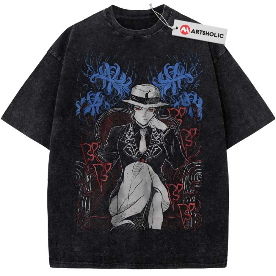 Alternative view of Muzan Kibutsuji Shirt, Demon Slayer Shirt, Anime Shirt, Vintage Tee