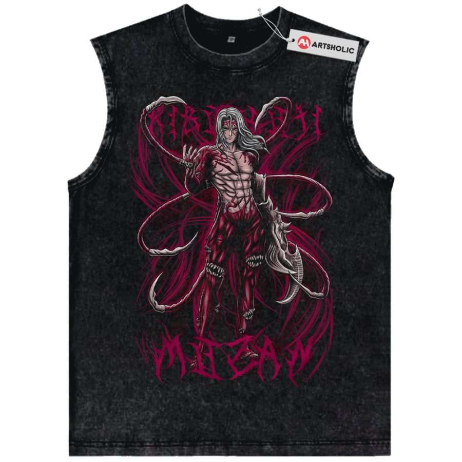 Alternative view of Muzan Kibutsuji Tank Top, Demon Slayer Tank Top, Anime Tank Top, Vintage Tank Top