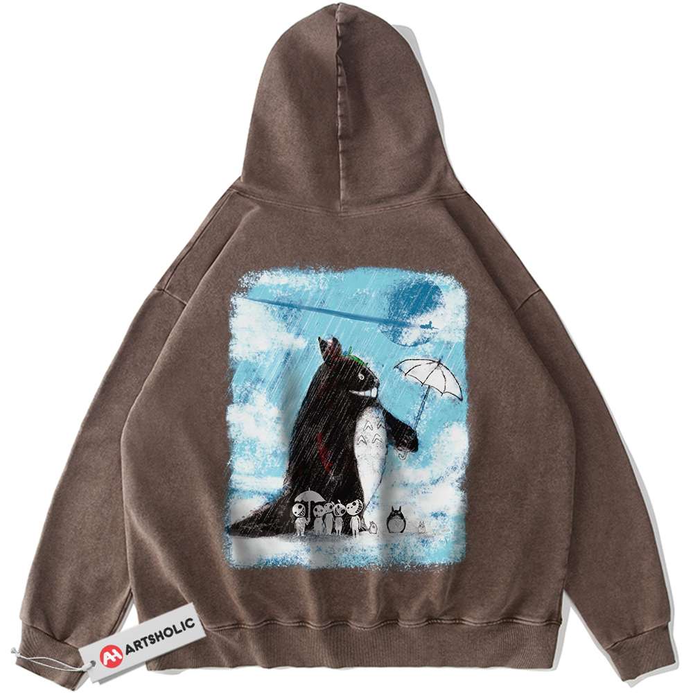Alternative view of My Neighbor Totoro Hoodie, Studio Ghibli Hoodie, Anime Hoodie, Vintage Hoodie
