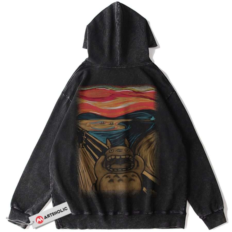 Alternative view of My Neighbor Totoro Hoodie, Studio Ghibli Hoodie, Anime Hoodie, Vintage Hoodie