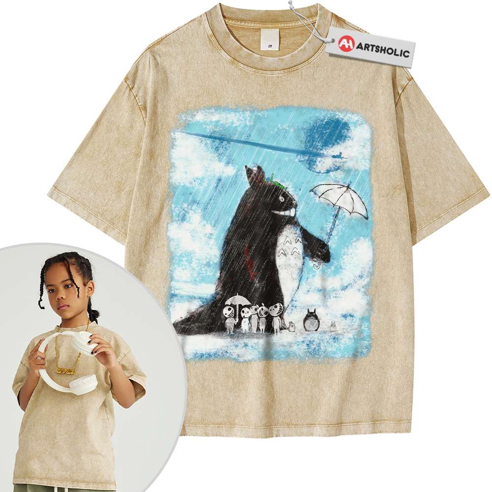 Alternative view of My Neighbor Totoro Shirt For Kids, Studio Ghibli Shirt For Kids, Anime Shirt For Kids, Vintage T-Shirt For Kids