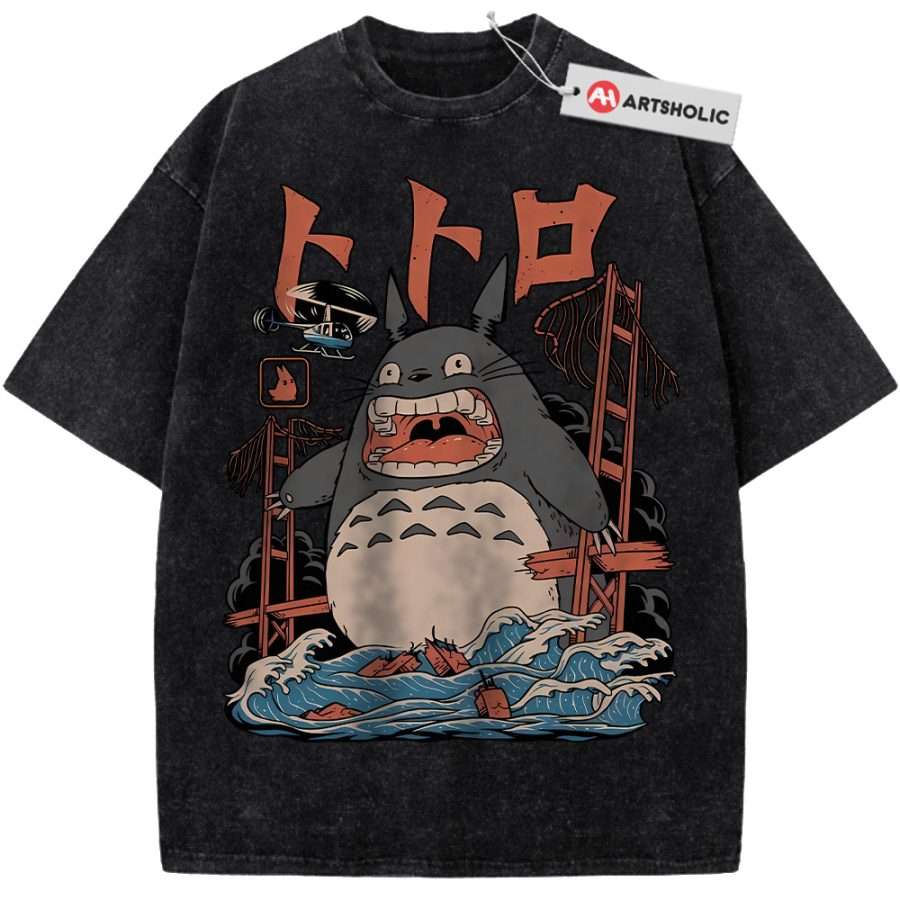 Alternative view of My Neighbor Totoro Shirt, Studio Ghibli Shirt, Anime Vintage Tee