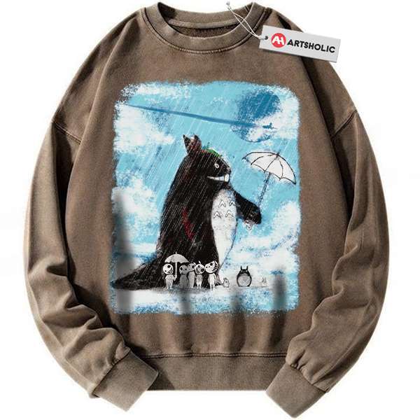 Alternative view of My Neighbor Totoro Sweatshirt, Studio Ghibli Sweatshirt, Anime Sweatshirt, Vintage Sweater