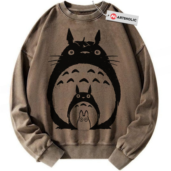 Alternative view of My Neighbor Totoro Sweatshirt, Studio Ghibli Sweatshirt, Anime Sweatshirt, Vintage Sweatshirt