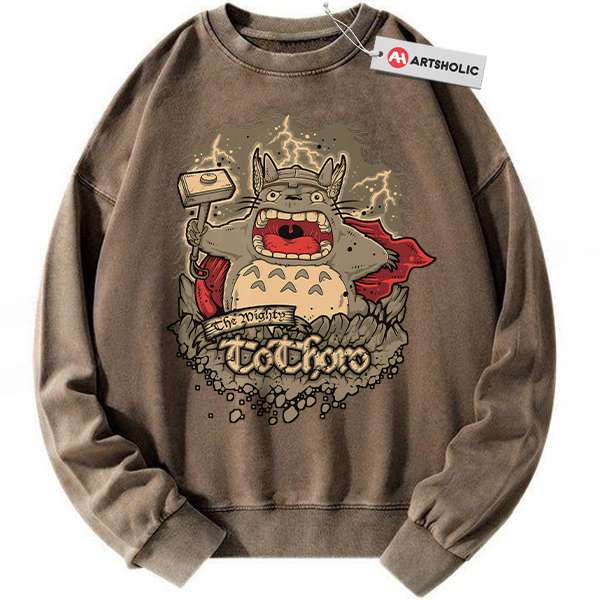 Alternative view of My Neighbor Totoro Sweatshirt, Studio Ghibli Sweatshirt, Anime Sweatshirt, Vintage Sweatshirt