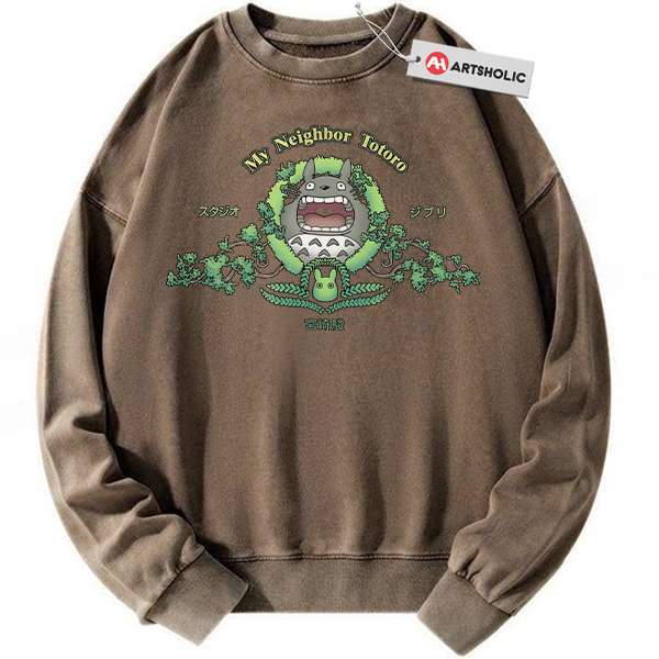 Alternative view of My Neighbor Totoro Sweatshirt, Studio Ghibli Sweatshirt, Anime Sweatshirt, Vintage Sweatshirt