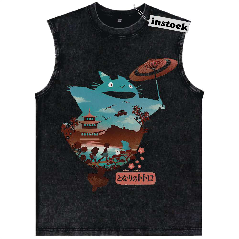 My Neighbor Totoro Tank Top, Studio Ghibli Tank Top, Anime Tank Top, Vintage Tank Top