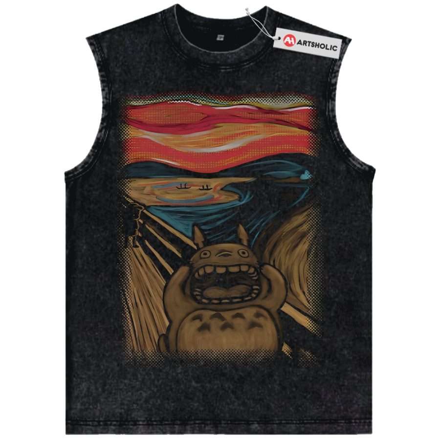 Alternative view of My Neighbor Totoro Tank Top, Studio Ghibli Tank Top, Anime Tank Top, Vintage Tank Top