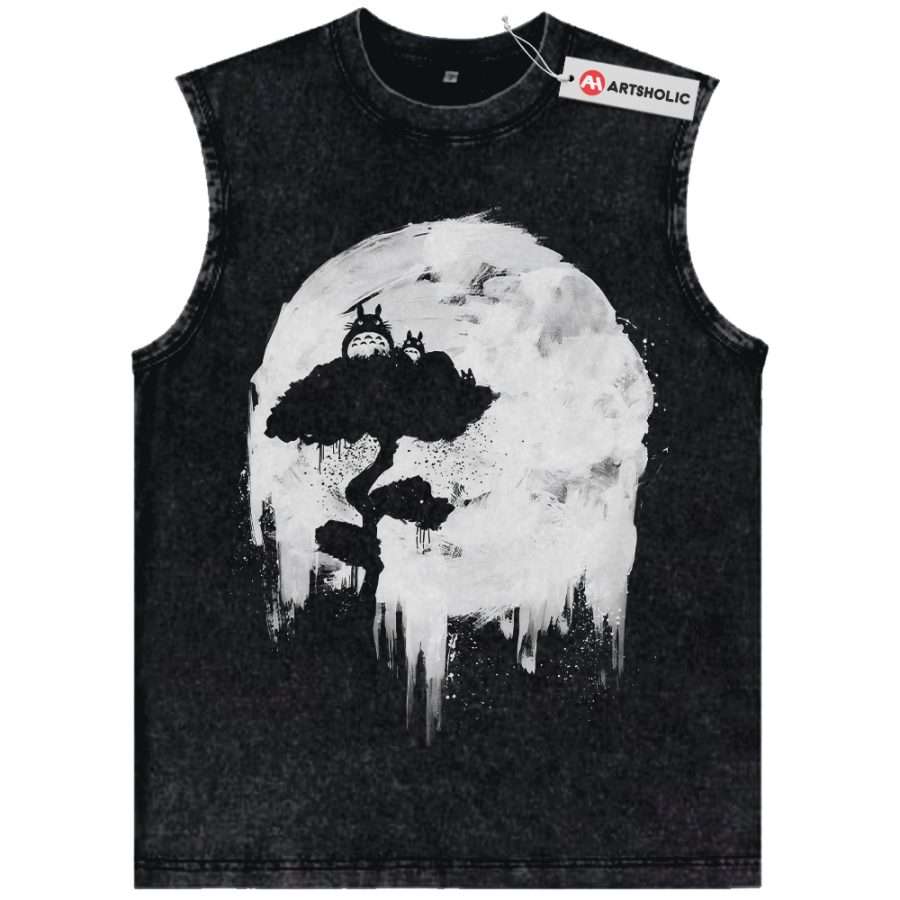 Alternative view of My Neighbor Totoro Tank Top, Studio Ghibli Tank Top, Anime Tank Top, Vintage Tank Top