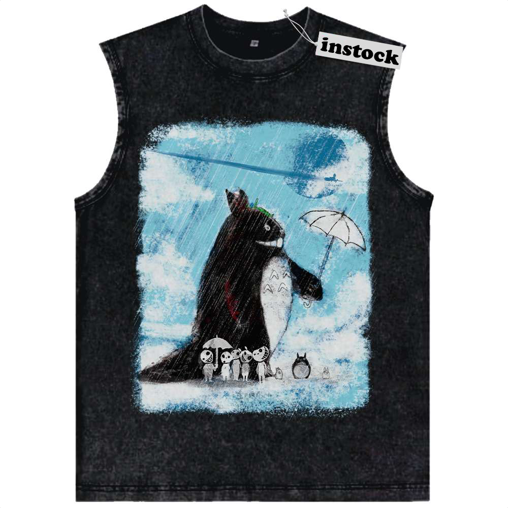 My Neighbor Totoro Tank Top, Studio Ghibli Tank Top, Anime Tank Top, Vintage Tank Top