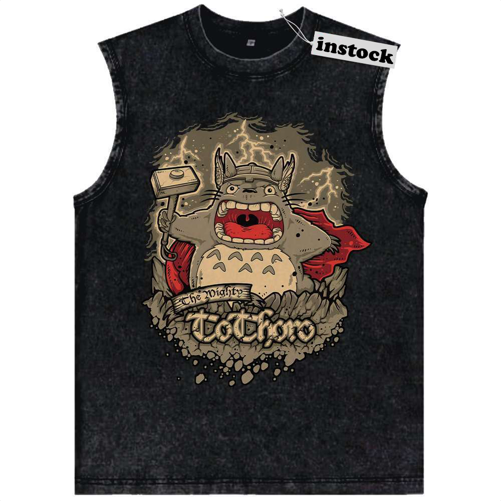 My Neighbor Totoro Tank Top, Studio Ghibli Tank Top, Anime Tank Top, Vintage Tank Top