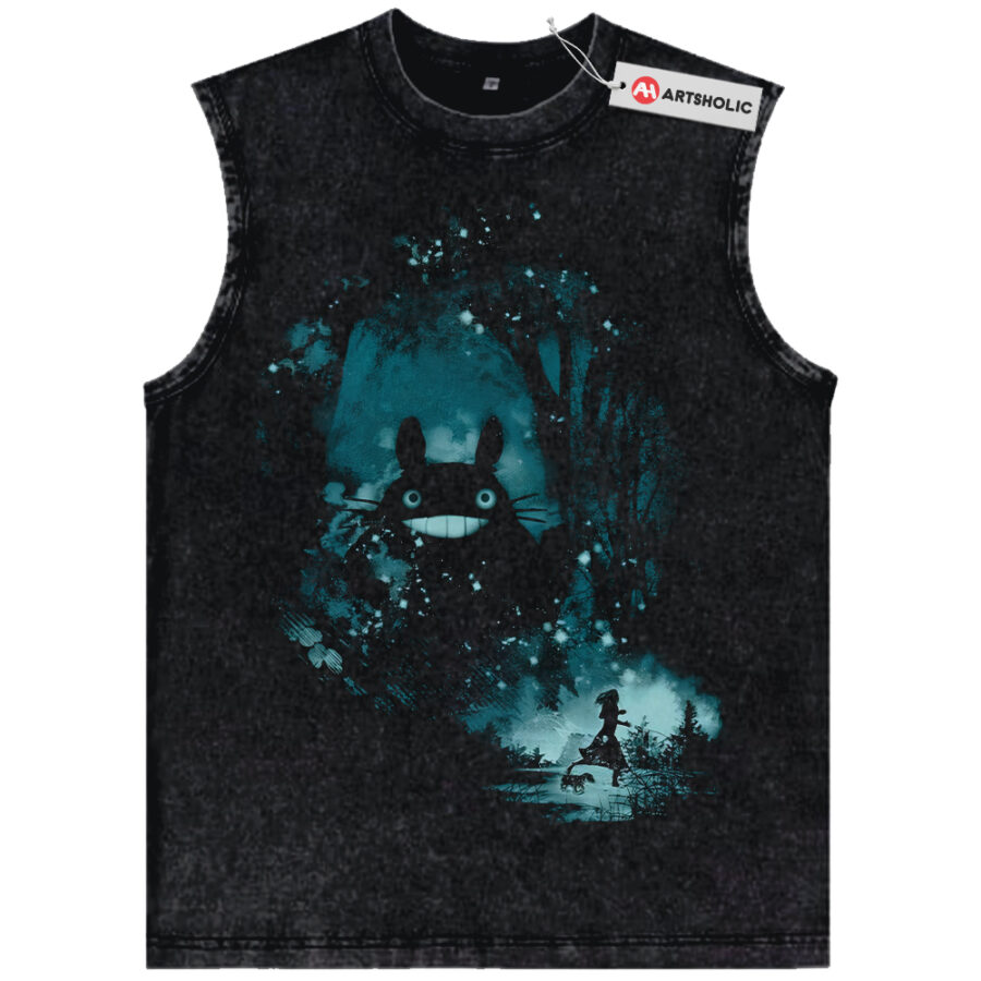 Alternative view of My Neighbor Totoro Tank Top, Studio Ghibli Tank Top, Anime Vintage Tank Top
