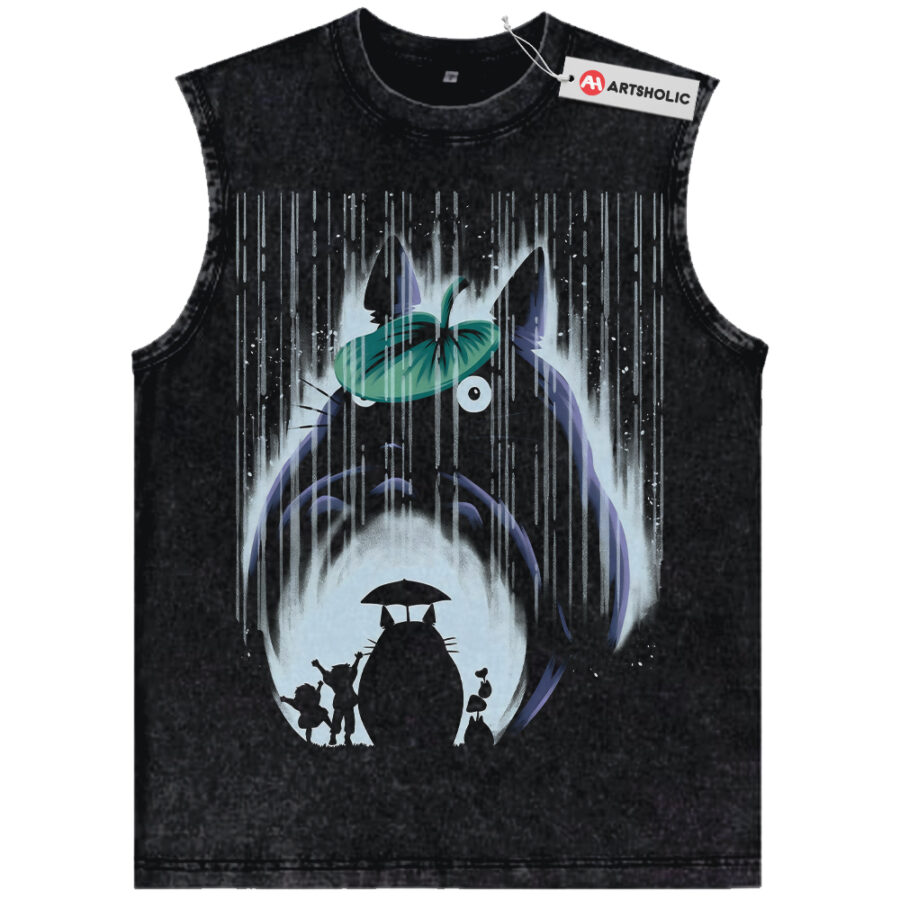Alternative view of My Neighbor Totoro Tank Top, Studio Ghibli Tank Top, Anime Vintage Tank Top