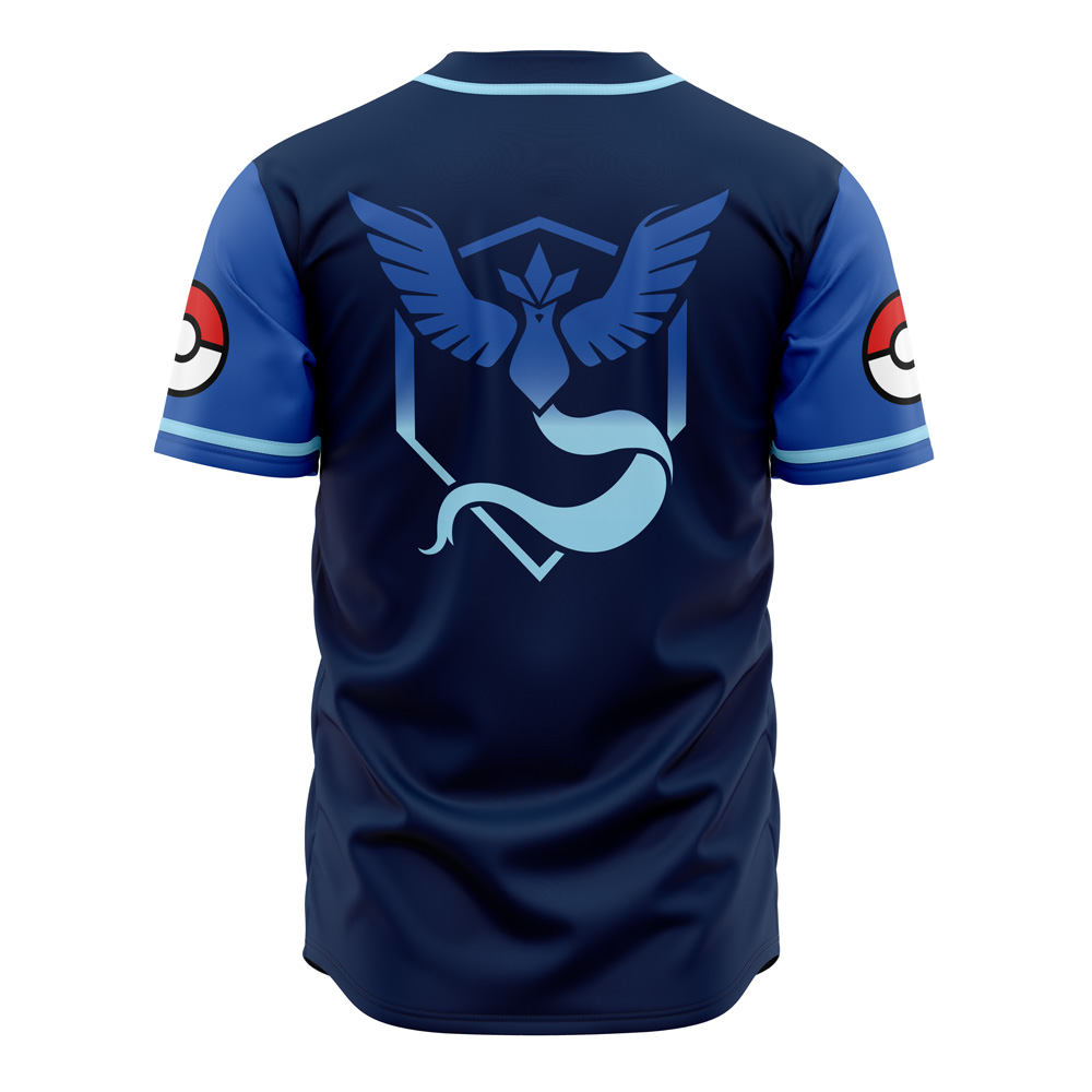 Alternative view of Mystic Pokemon Custom Baseball Jersey - Otaku Hall