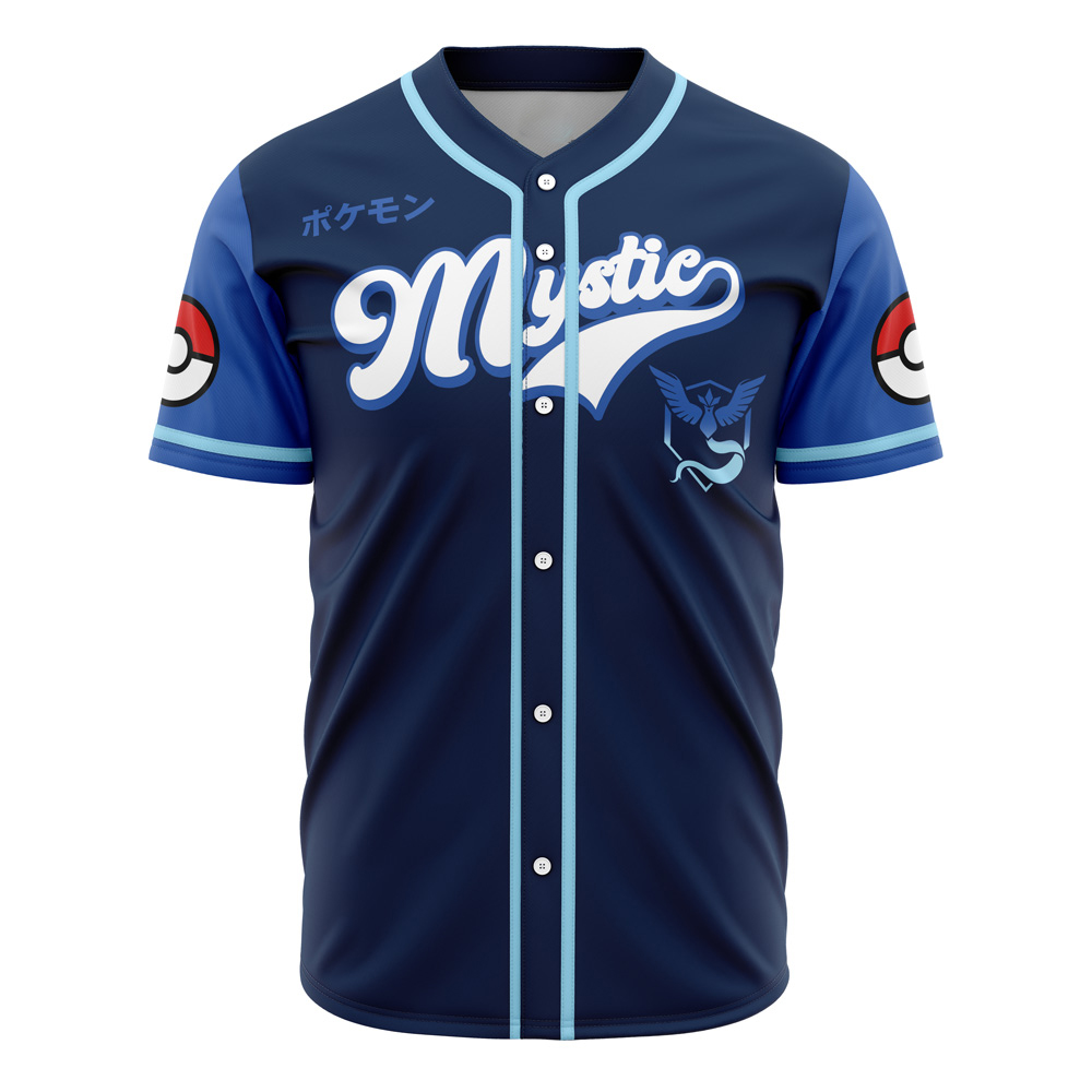 Mystic Pokemon Custom Baseball Jersey - Otaku Hall
