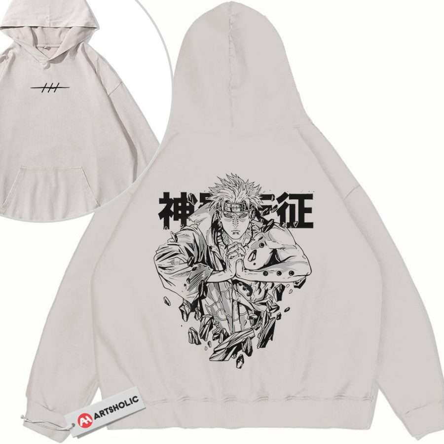 Alternative view of Nagato Uzumaki Hoodie, Naruto Hoodie, Anime Hoodie, Vintage Hoodie 2-Sided