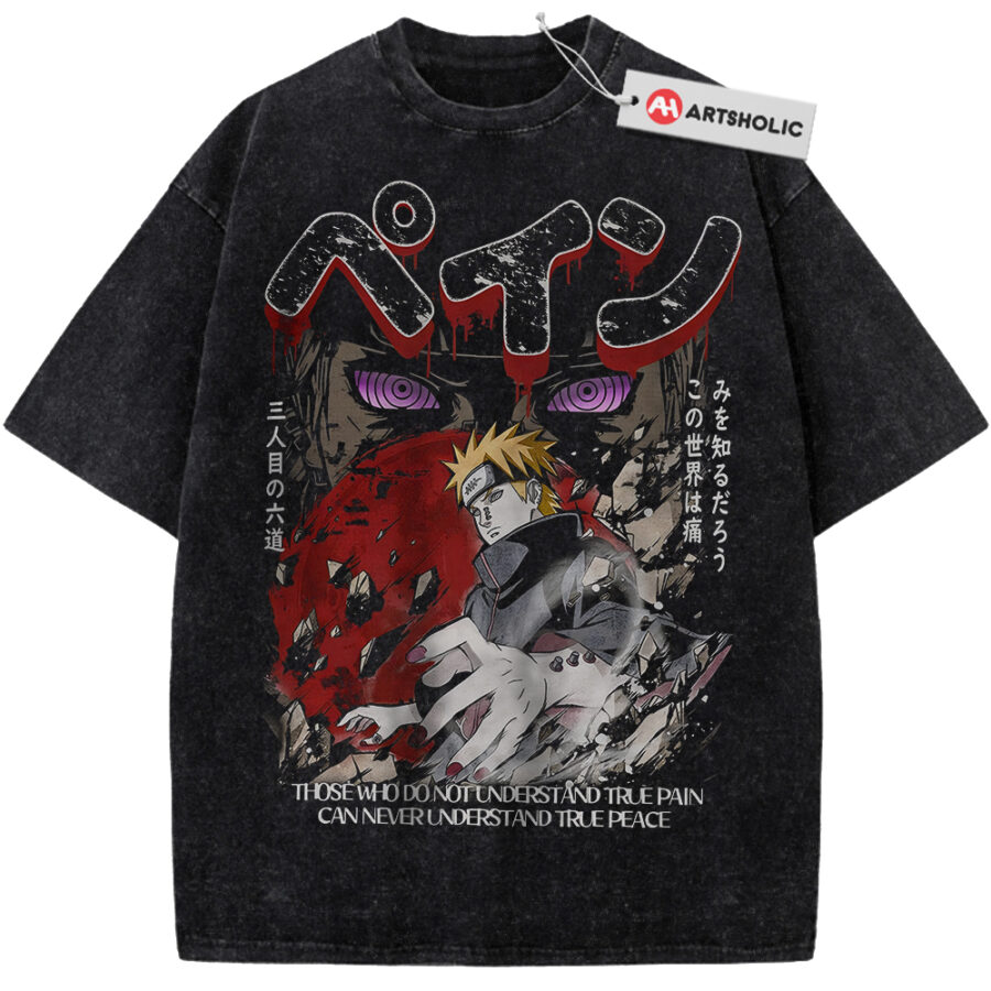Alternative view of Nagato Uzumaki Shirt, Pain Shirt, Naruto Shirt, Anime Shirt, Vintage Tee