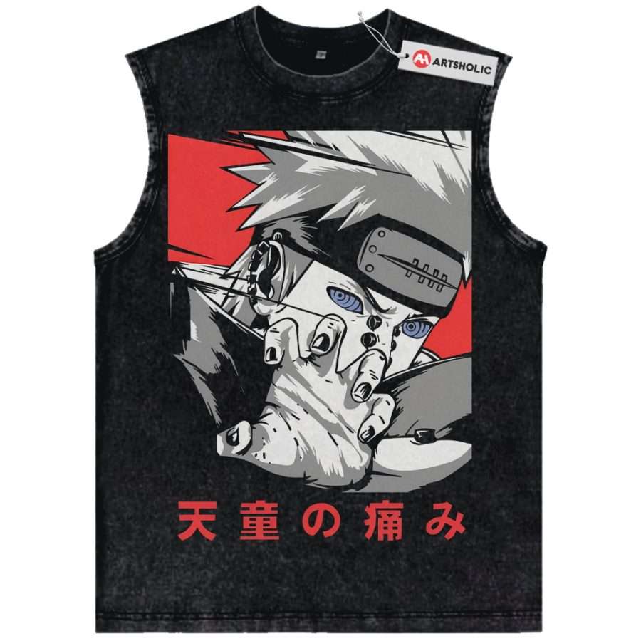 Alternative view of Nagato Uzumaki Tank Top, Naruto Tank Top, Anime Tank Top, Vintage Tank Top