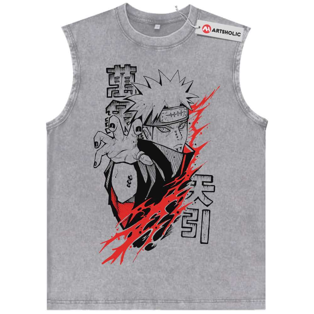 Alternative view of Nagato Uzumaki Tank Top, Naruto Tank Top, Anime Tank Top, Vintage Tank Top