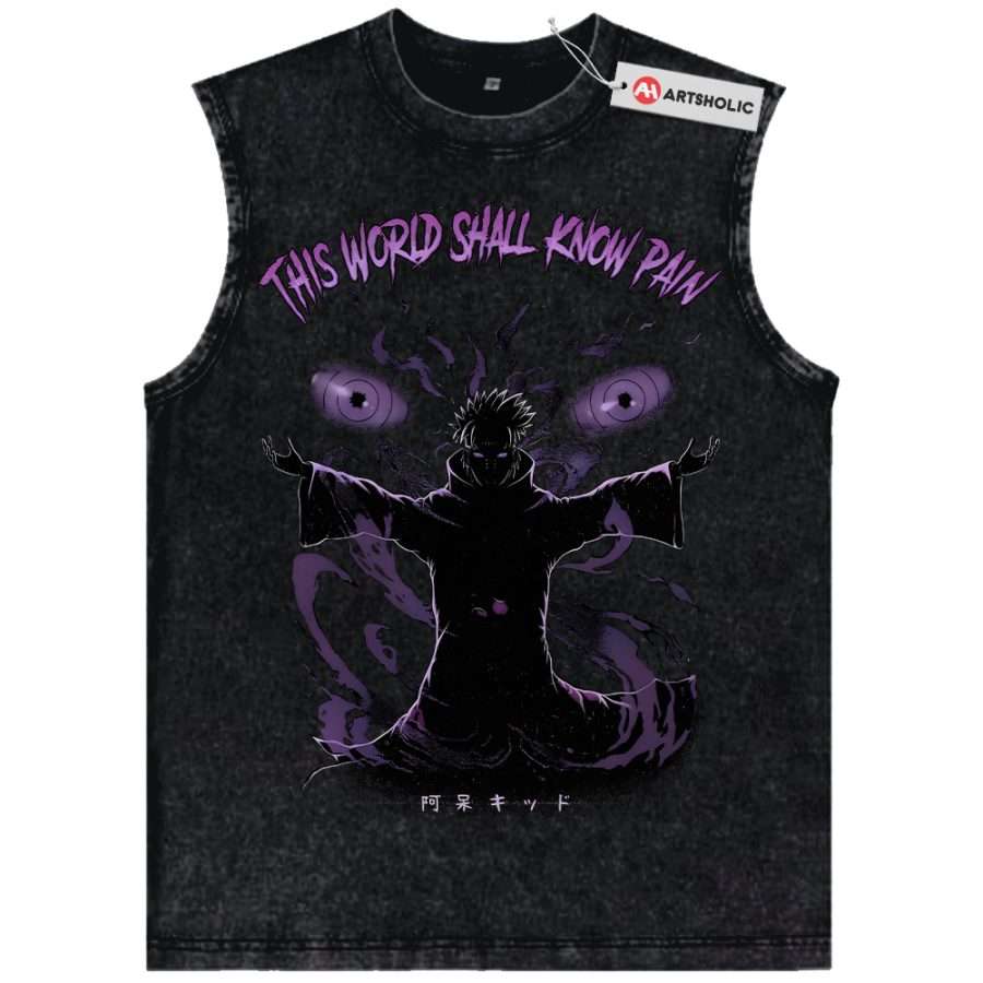 Alternative view of Nagato Uzumaki Tank Top, Naruto Tank Top, Anime Tank Top, Vintage Tank Top