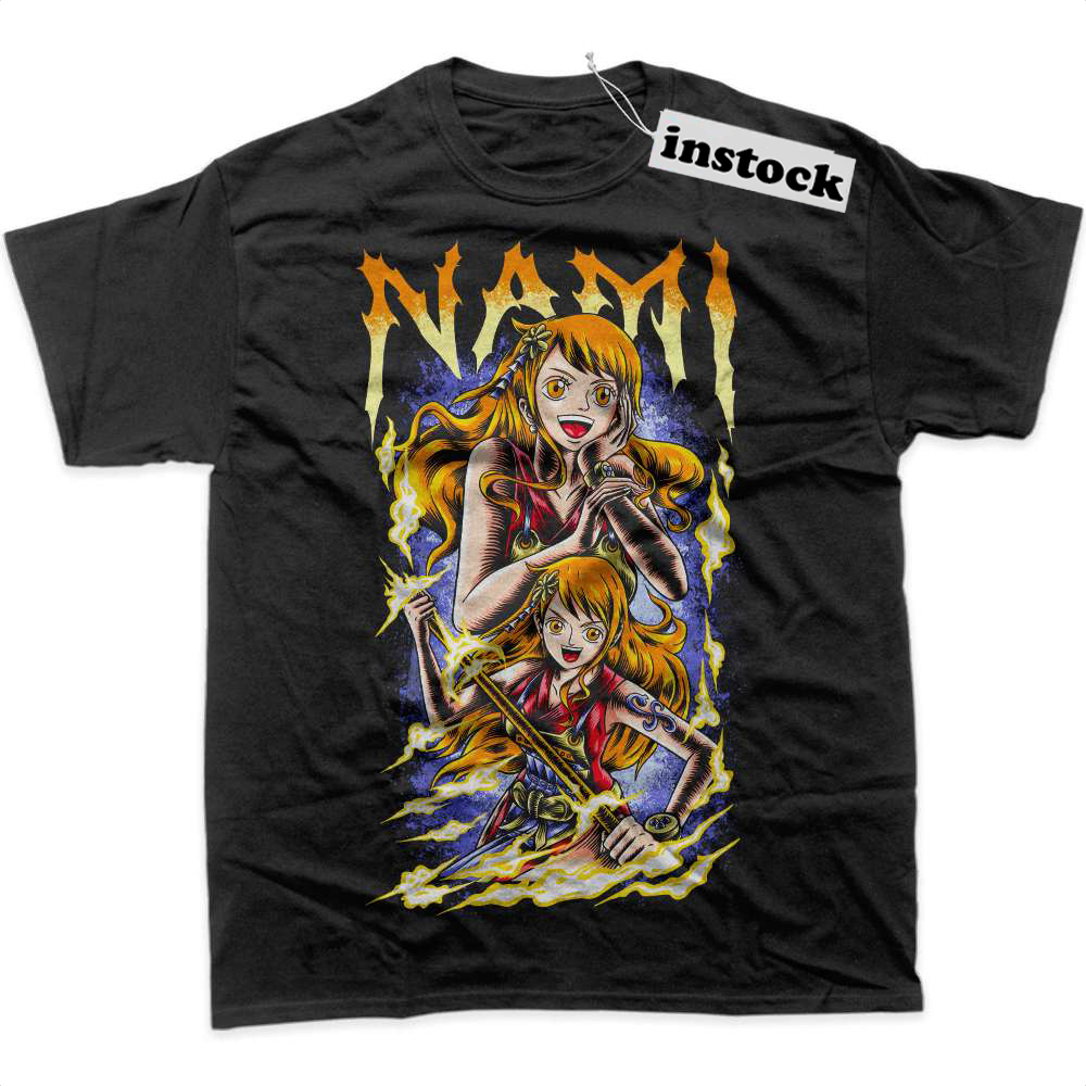 Nami Shirt, One Piece Shirt, Anime Shirt, Graphic Tee