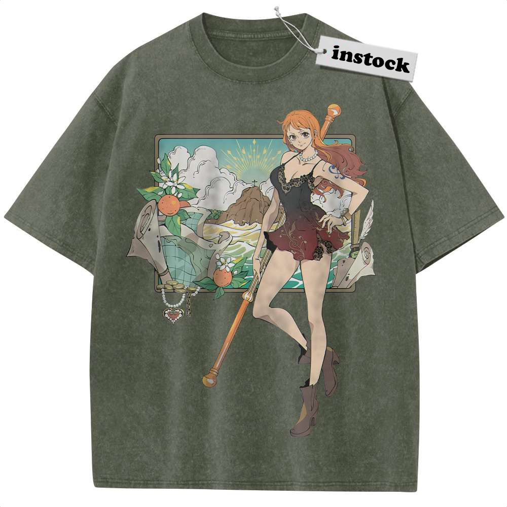 Nami Shirt, One Piece Shirt, Anime Shirt, Vintage T-Shirt
