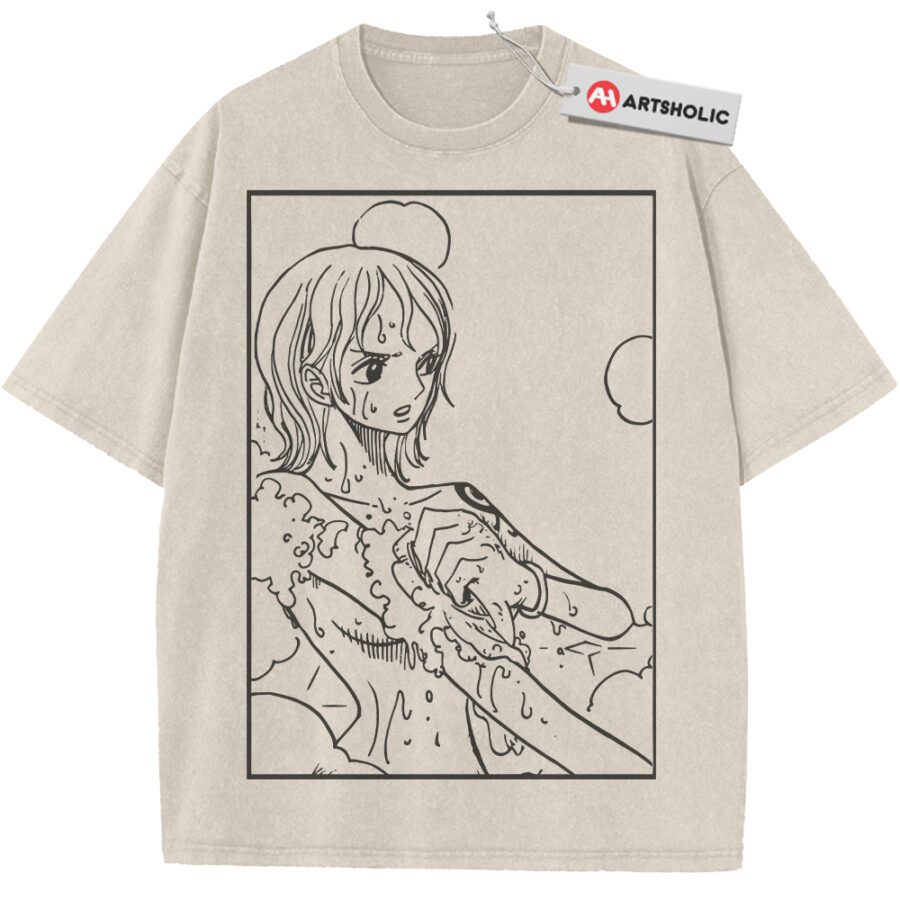 Alternative view of Nami Shirt, One Piece Shirt, Anime Shirt, Vintage T-Shirt