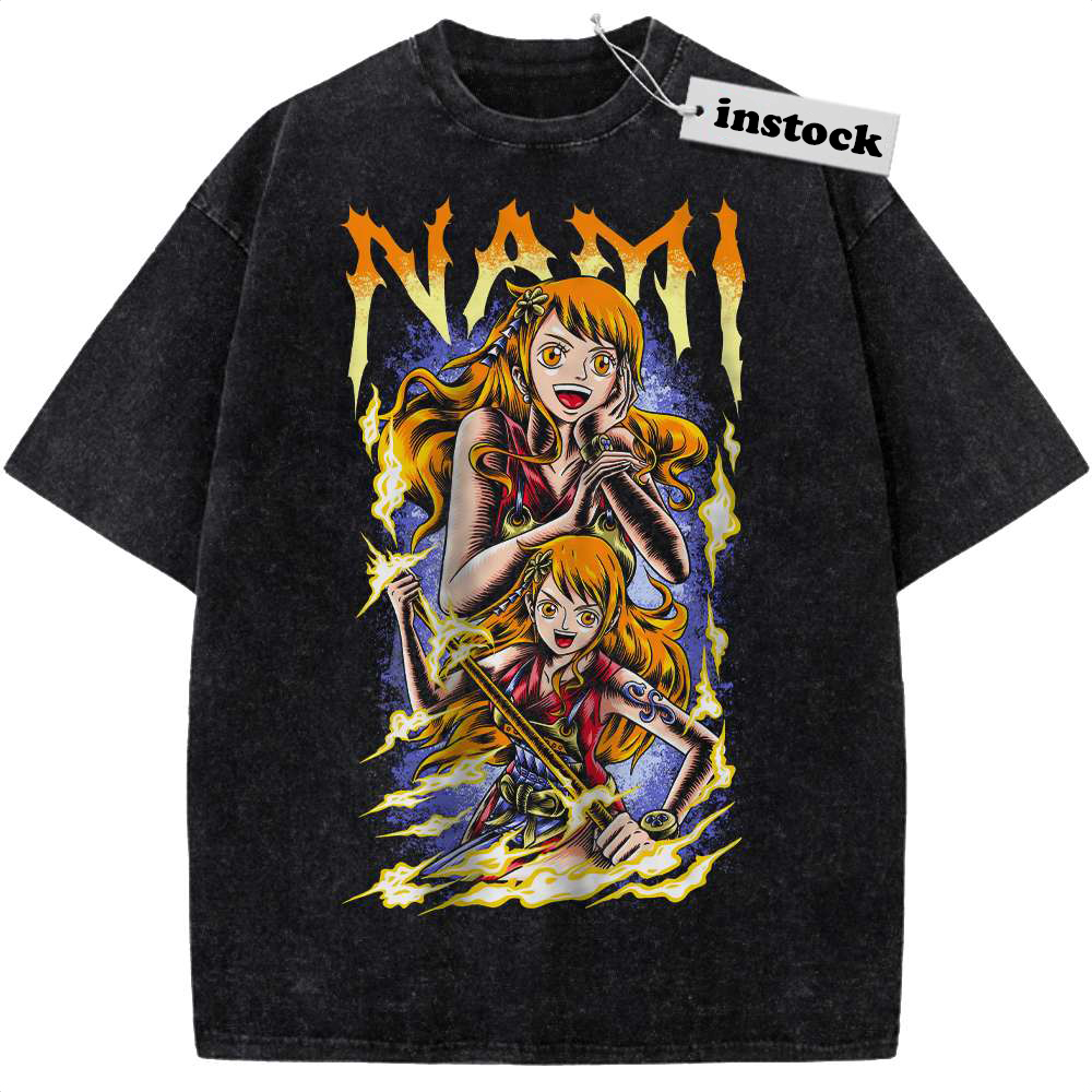 Nami Shirt, One Piece Shirt, Anime Shirt, Vintage Tee